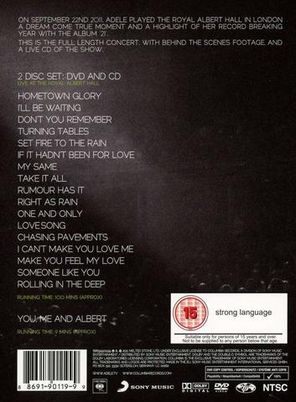 Adele / Live At The Royal Albert Hall (DVD+CD)