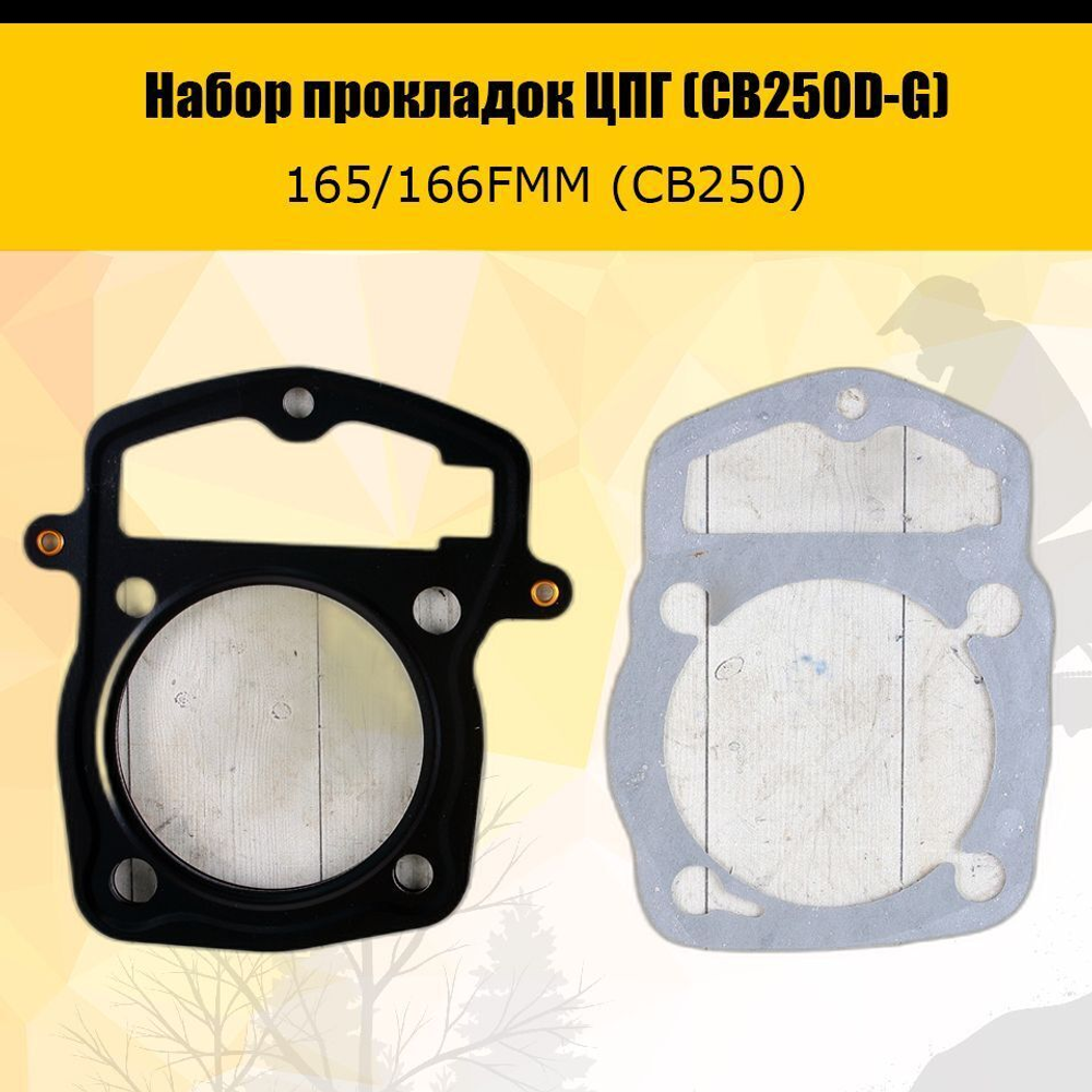 '- Набор прокладок ЦПГ 165FMM (CB250D-G)