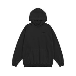 Худи SHADOW GARMENT DYED EMB черный