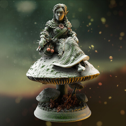 Эльф Полуэльфы Темные эльфы Дроу Друид Шаман Маг Волшебник миниатюра для dnd, днд, pathfinder, фентези, Настольная игра, НРИ, Варгейм, РПГ