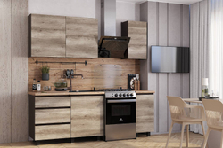 Готовая кухня Энигма 1,6 м, Дуб каньон, венге