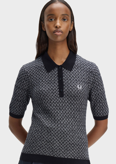 Джемпер-поло FRED PERRY Textured Knitted Shirt