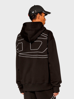 Худи Diesel S-MACS-HOOD-MEGOVAL-D Black