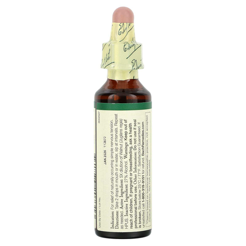 Bach, Original Flower Remedies, грецкий орех, 20 мл (0,7 жидк. унц.)