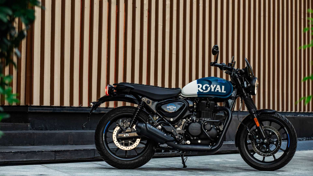 Royal Enfield Hunter 350 Rebel Blue