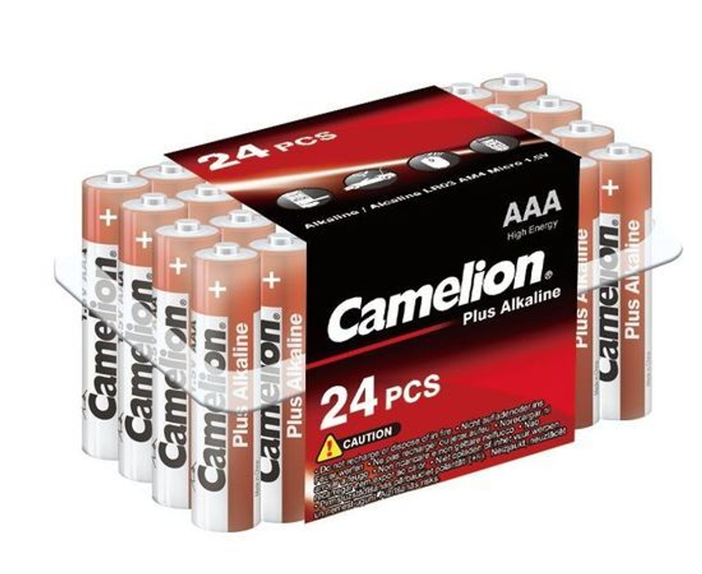 Элемент питания Camelion Plus Alkaline, LR03, 2 шт