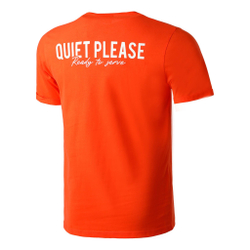 Мужское теннисное поло Quiet Please Ready To Serve T-Shirt Men - Orange, White