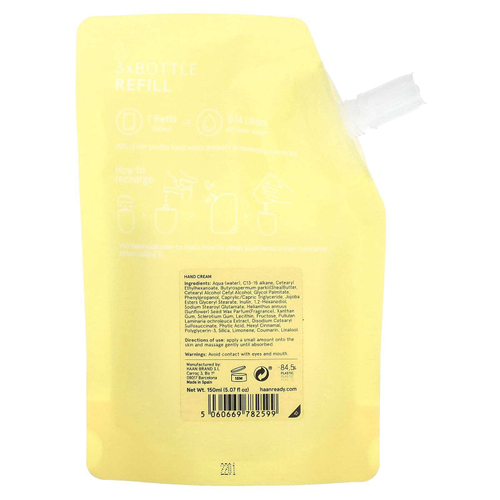Haan, сменный крем для рук, с ароматом кокоса, 150 мл (5,07 жидк. унции)