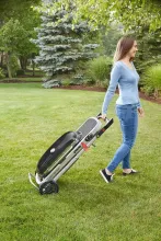 Портативный газовый гриль Weber Traveler Stealth Edition, 1 горелка, чёрный