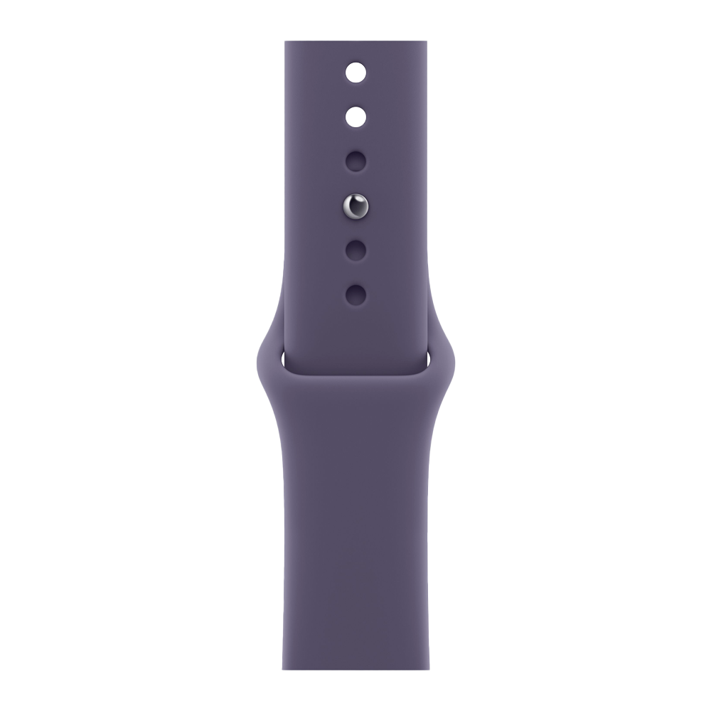Умные часы Apple Watch Series 11 GPS, 42mm, Jet Black Aluminium Case with Purple Fog Sport Band, S/M