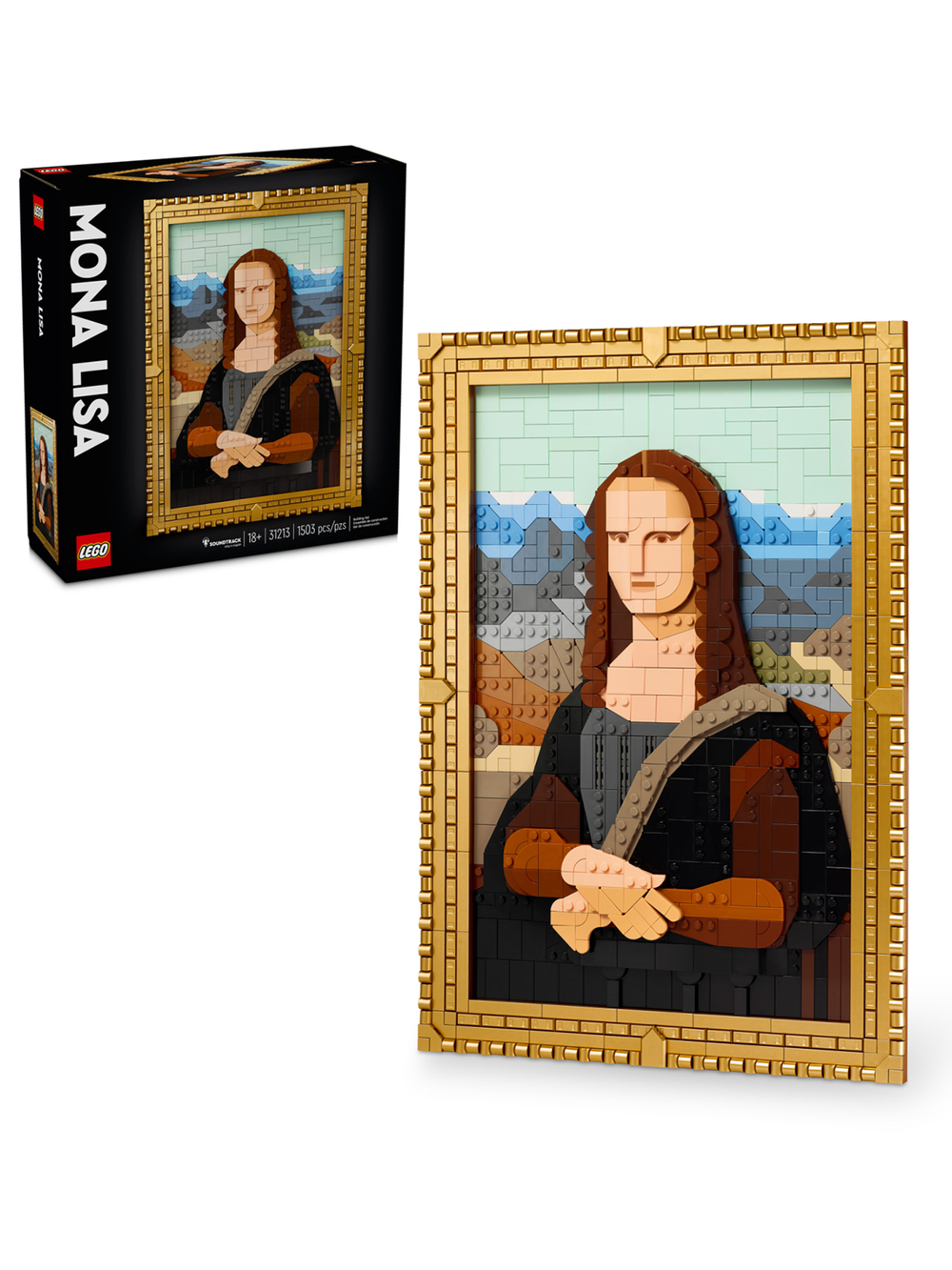 Конструктор Лего Арт Мона Лиза 31213 | LEGO Art Mona Lisa | коллекционная мозаичная картина 1503 детали 18+