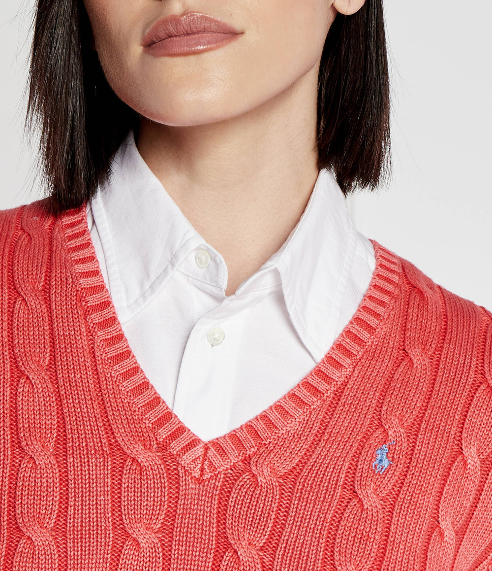 Свитер KIMBERLY POLO RALPH LAUREN - коралловый(211935305)