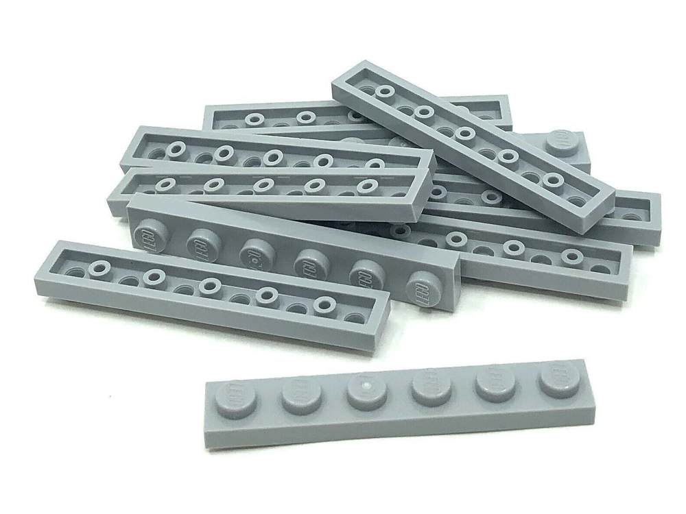 Lego Плитка 1x6 (серый) 3666-4211438