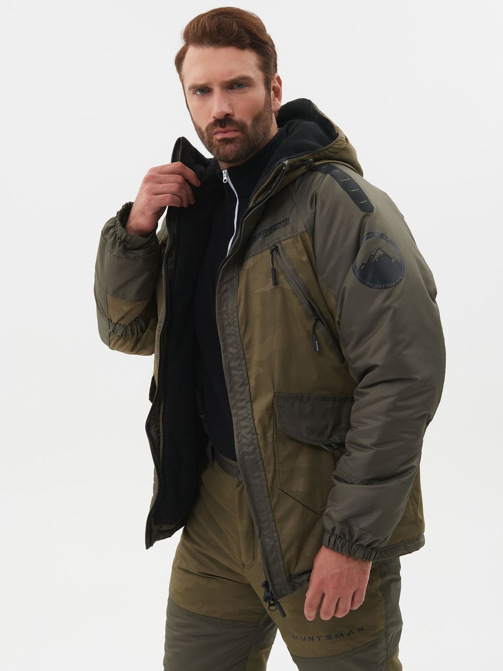 Костюм зимний Горка-Люкс ткань Breathable Camo цвет Хаки