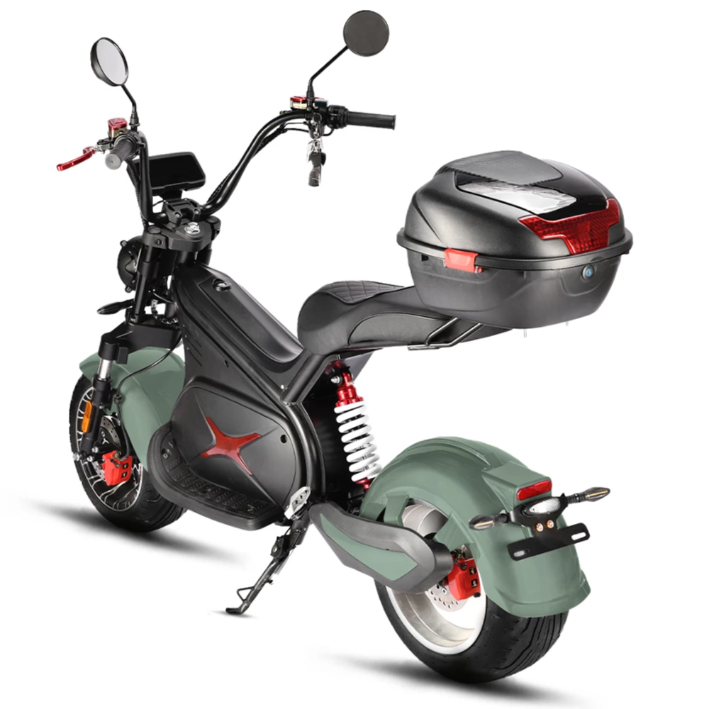 Электроскутер CityCoco WHITE SIBERIA BLACK SEA (GREEN) 5000W