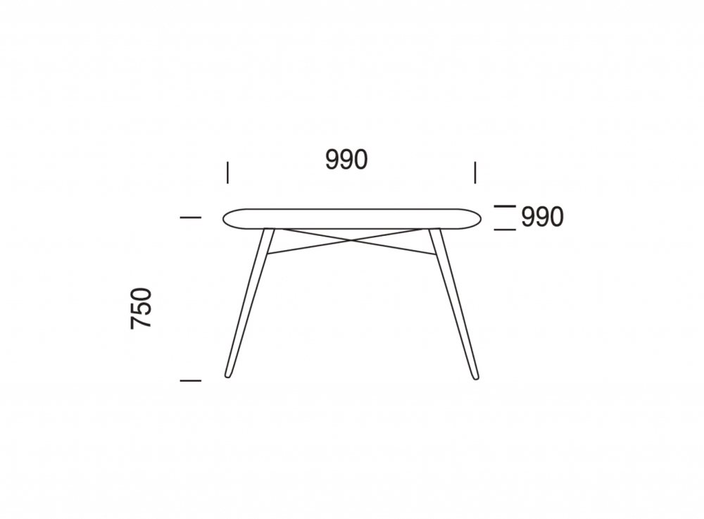 Стол ламинированный Papatya Wox, натуральный