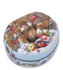 ШК-55/257 Шкатулка «Снегири» исп. Маркова