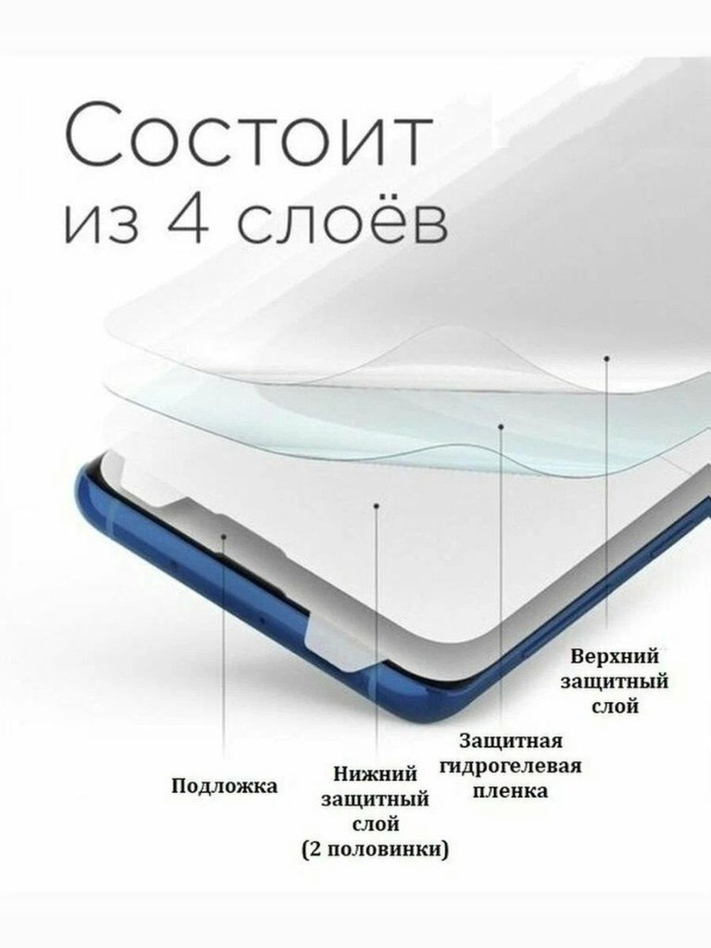 Гидрогелевая МАТОВАЯ пленка на HUAWEI NOVA 7 5G / на экран / Защитная пленка / 1 штука