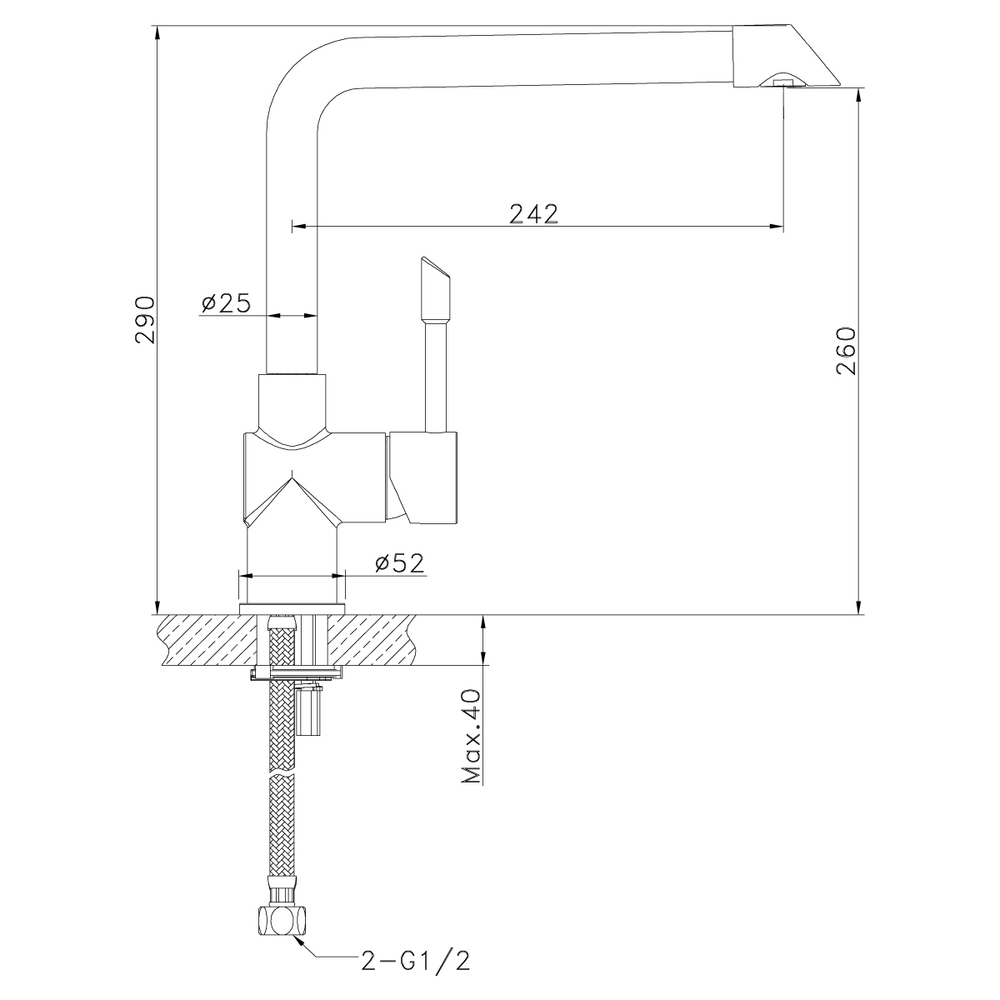 Смеситель Lemark Expert LM5074S для кухни