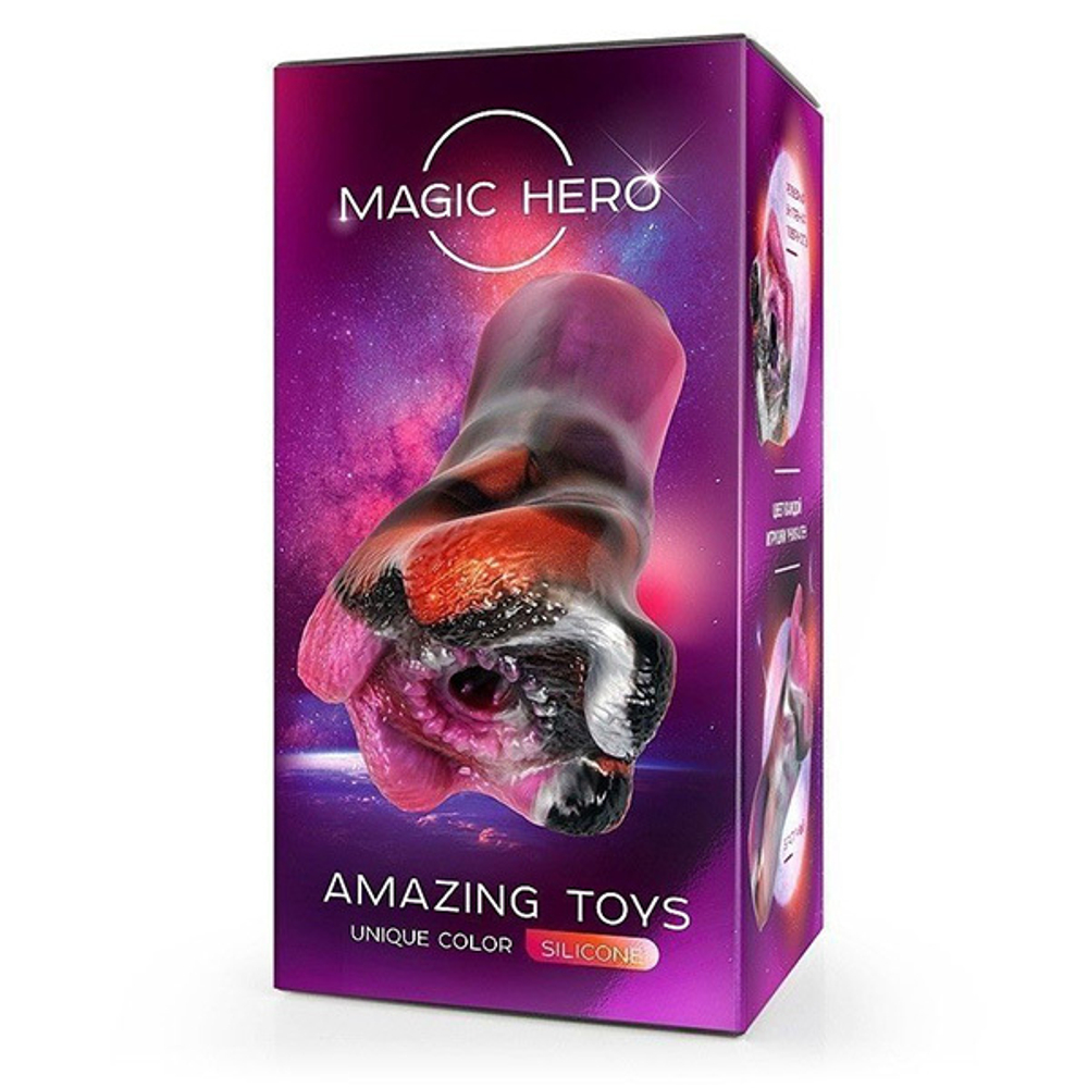 Разноцветный фантазийный мастурбатор 21см Bior Toys Magic Hero MH-13021