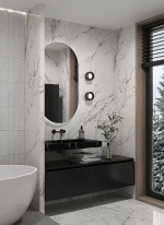 Раковина-моноблок Armadi Art Flat Nero Marquina 859-080-NM черный мрамор