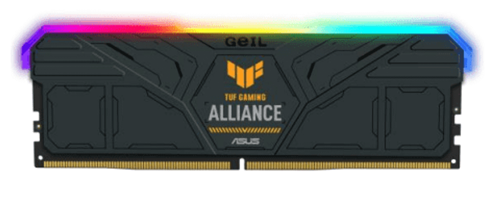 Оперативная память 64GB Kit (2x32GB) GEIL GEMINI RGB TUF 5600Mhz DDR5 CL38 GMST564GB5600C38ADC Black