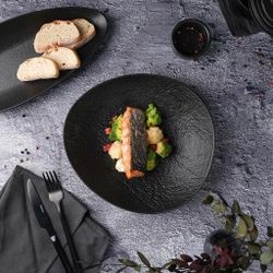 Салатник 800 мл 25,5*23 см h5 см Wave Up Black Raw Stellar P.L. Proff Cuisine [1]