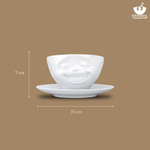 Чайная пара laughing, 200 мл, белая