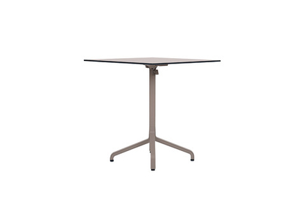 Стол складной квадратный Nardi Frasca Mini 70*70, тортора (база + столешница)