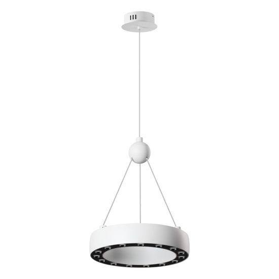 359395 OVER NT24 278 белый Светильник подвесной светодиодный, длина провода 2м IP20 LED 12W вниз/5W вверх 220V 1360Лм 3000K TURN