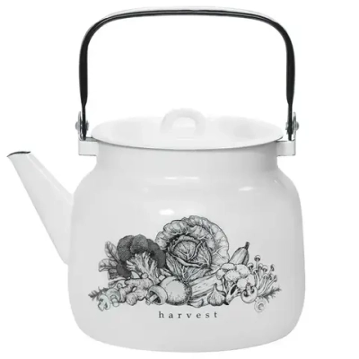 Чайник эмал 3,5л Harvest 27134БлРч
