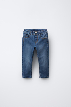 ZARA ДЖИНСЫ СКИННИ, ВЫЦВЕТШИЙ СИНИЙ