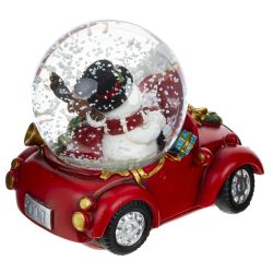 GAEM Фигурка декор в стекл шаре "Снеговик и Олень", D 7 см, L10,5 W7 H9 см