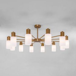 Потолочная люстра Eurosvet Vegga 70160/12 латунь Smart