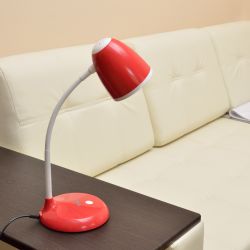 TLI-228 RED E27 Светильник настольный. 60W. Цоколь Е27. Механический выключатель. Красный. ТМ Uniel.