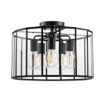 798257 Люстра GENNI 5х40W E27 ЧЕРНЫЙ МАТОВЫЙ/ПРОЗРАЧНЫЙ
