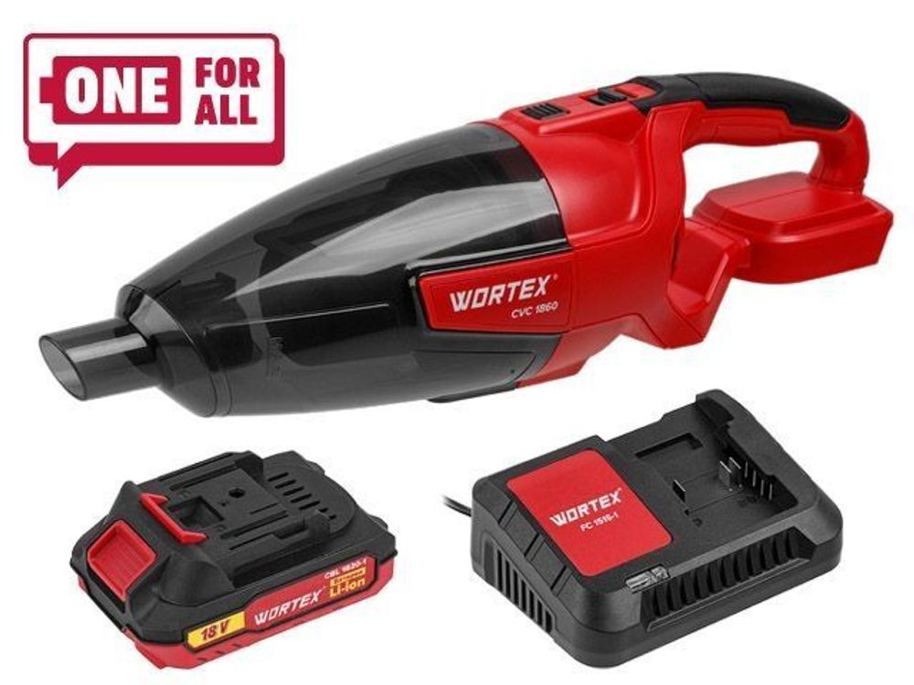Аккуммуляторный пылесос WORTEX CVC 1860 в коробке
