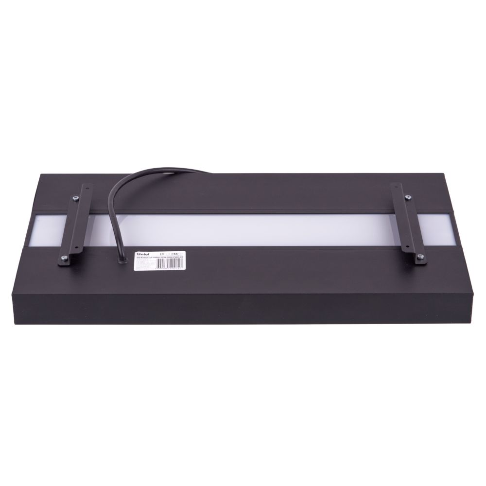 ULO-K16B 2x16W-4000K-L50 5W-3000K IP44 BLACK Светильник линейный светодиодный подвесной с фоновой подсветкой. Белый свет 4000К. Алюминий. Цвет черный. TM Uniel