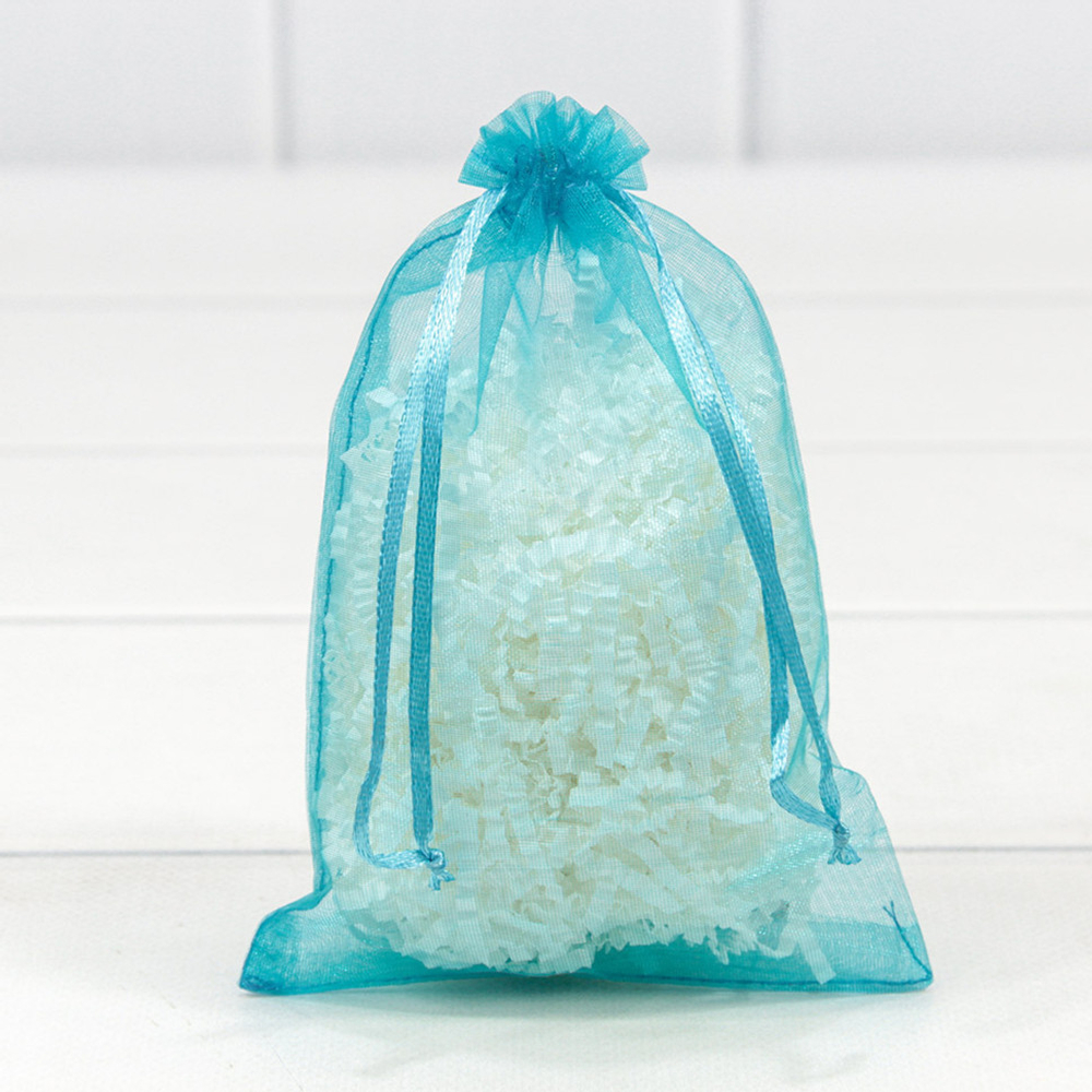 Мешочек 11х16см Органза (Бирюзовый)