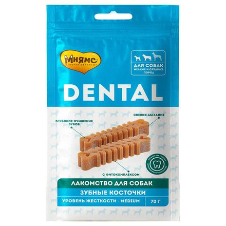 МНЯМС DENTAL для собак "Зубные косточки" 0,07 кг