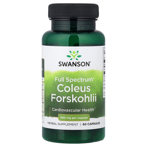 Swanson, Full Spectrum®, колеус форсколии, 400 мг, 60 капсул