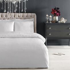 Постельное белье REGINA кремовый с кружевом  deluxe TIVOLYO HOME Турция