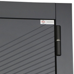 Стальная дверь "Бастион" с зеркалом (биометрический замок)