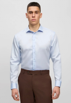 Мужская рубашка (синяя) Л2