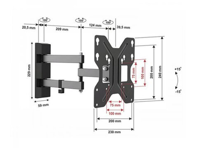 Кронштейн Aspect Line-8 (чёрный)