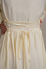 Платье Адель c лебедем для бер. и кор. мам, Кремовый