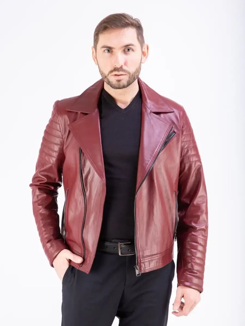 Косуха мужская, куртка мужская кожаная