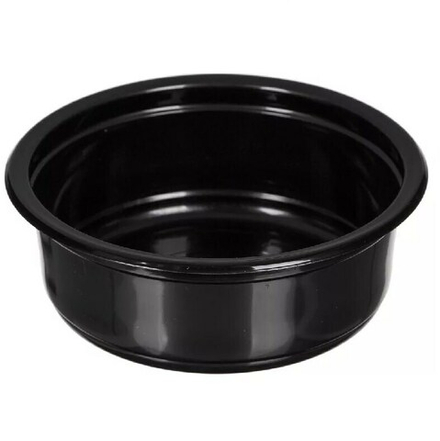 Контейнер под запайку ПП круг. d-135х 44 мм 375 мл чер. 1х600 / ПР-МС-375 (1 короб.)