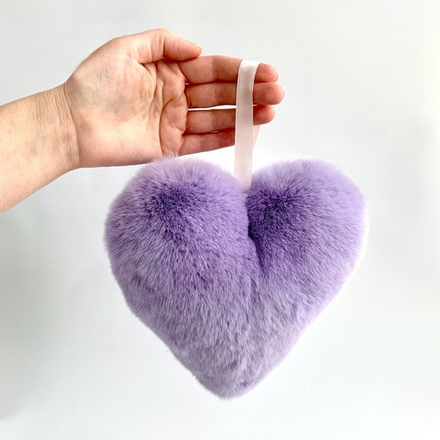 Подушечка "Сердце" (сирень)