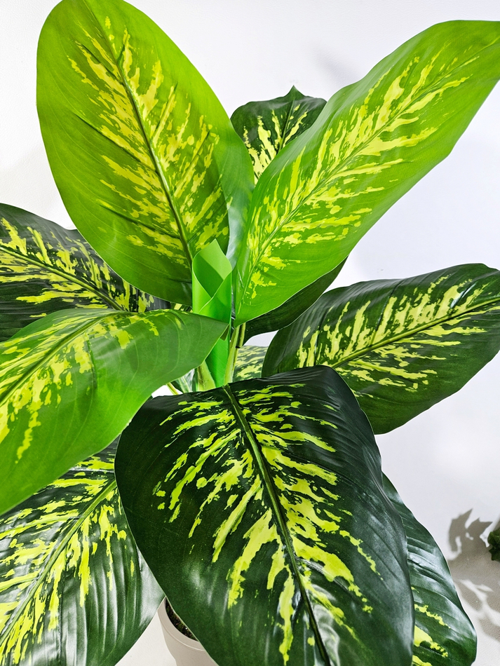 Искусственная диффенбахия 95см в кашпо